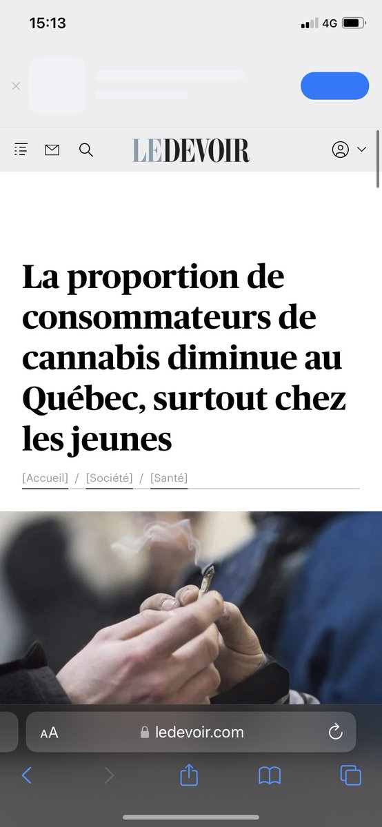 « La légalisation va faire exploser la consommation de Cannabis, surtout chez les jeunes »
La réalité :