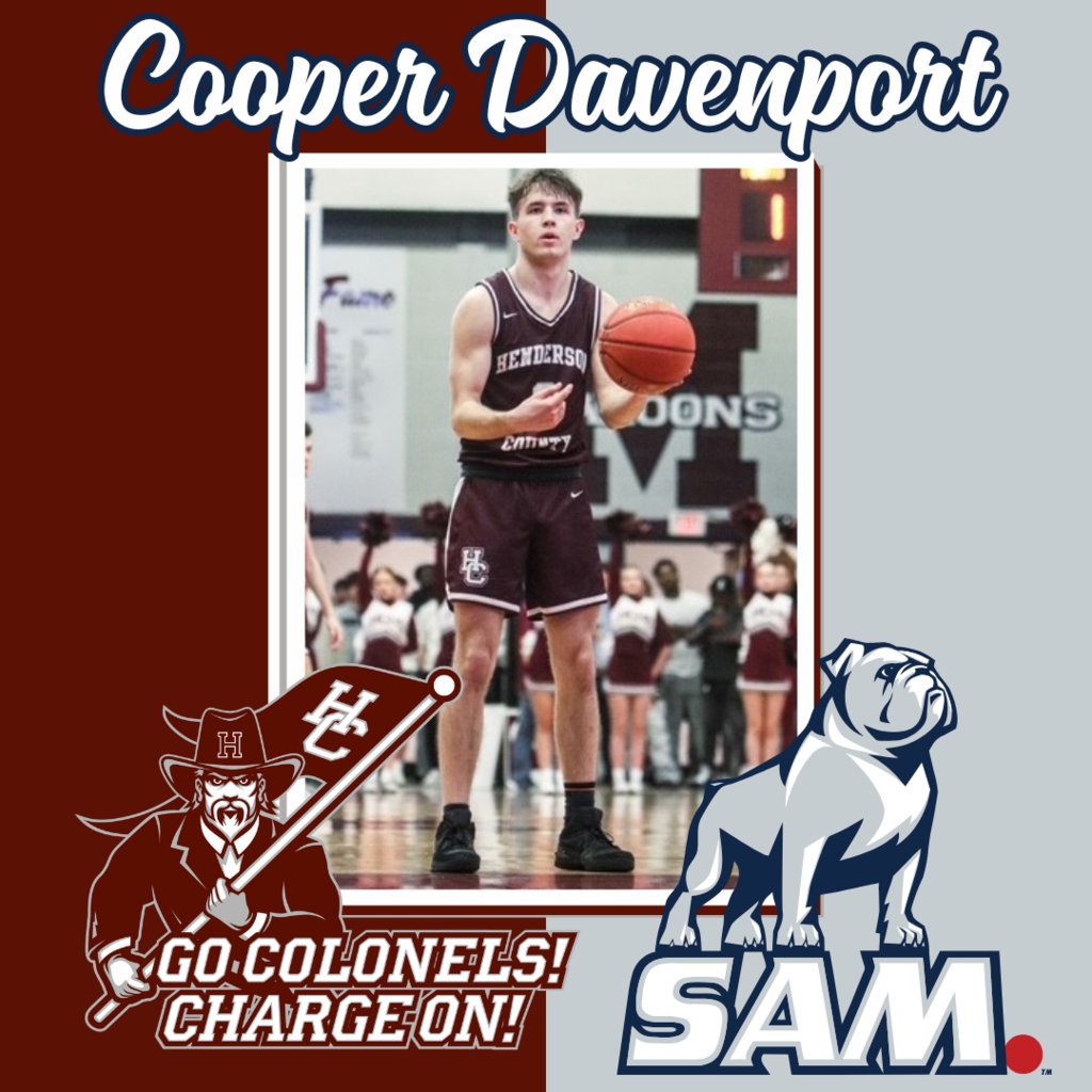 Henderson County High School is pleased to announce that Cooper Davenport will sign his letter of intent to continue his academic and basketball career at Samford University on Monday, May 12, 2025, at 4:30 PM in the Media Center.