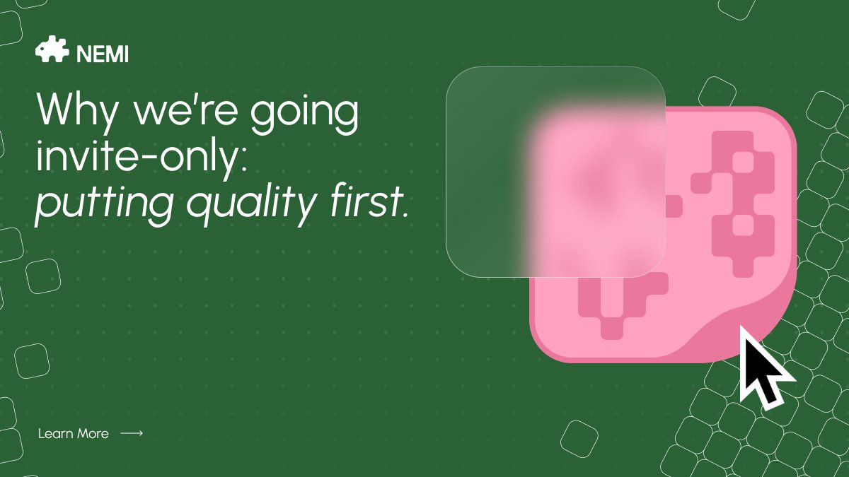 Nemi (@nemi_fi) on Twitter photo Huge thanks to the Nemi community 🙏
Being the first to do something always brings unexpected challenges, but your support yesterday was incredible. Your feedback has already helped us spot what needs improvement — and we’re actively working on it.
To ensure the best Huge thanks to the Nemi community 🙏
Being the first to do something always brings unexpected challenges, but your support yesterday was incredible. Your feedback has already helped us spot what needs improvement — and we’re actively working on it.
To ensure the best