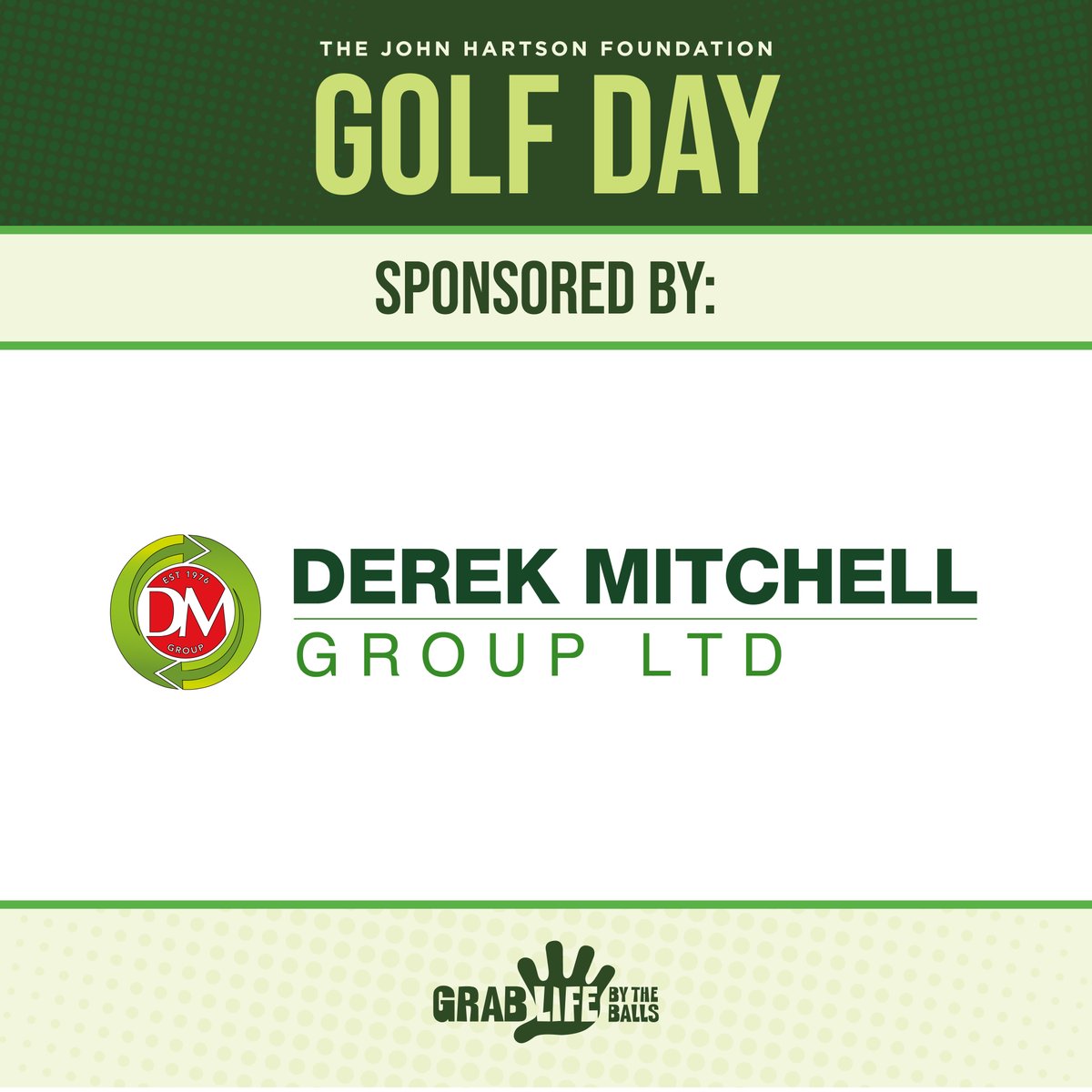 It's only three days until the John Hartson Golf Day 2025 🗓️

We’d like to take this opportunity to thank Derek Mitchell Group for sponsoring this year’s event.

#Sponsor #JHF #GolfDay2025