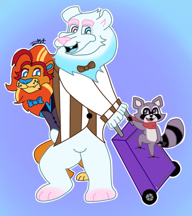 🐻‍❄️🍨LETS GO TO MOMOCON!❄
(So hype for the Game #IndigoPark  I can't attend the #MomoCon2025 event so I drew this, I hope you like it :3)