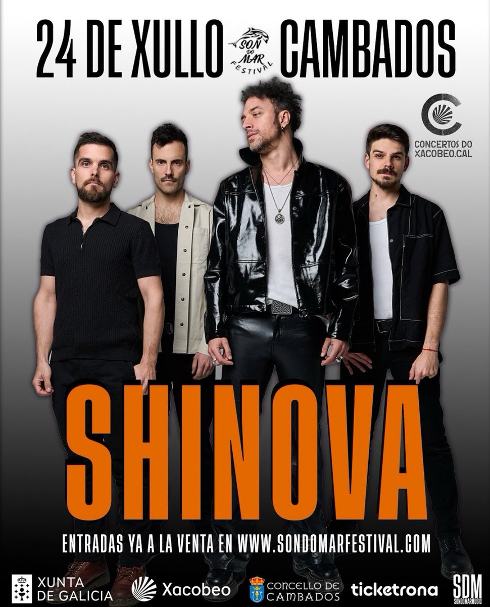 GALICIAenCONCIERTO (@gal_concierto) on Twitter photo El grupo <a href="/shinovaoficial/">Shinova (oficial)</a> se incorpora al festival de indie de #sondomar el 24 de julio junto a <a href="/Dorian_Oficial/">Dorian</a> y <a href="/UltraligeraBand/">Ultraligera</a> info:galiciaenconcierto.com/evento/o-son-d… El grupo <a href="/shinovaoficial/">Shinova (oficial)</a> se incorpora al festival de indie de #sondomar el 24 de julio junto a <a href="/Dorian_Oficial/">Dorian</a> y <a href="/UltraligeraBand/">Ultraligera</a> info:galiciaenconcierto.com/evento/o-son-d…