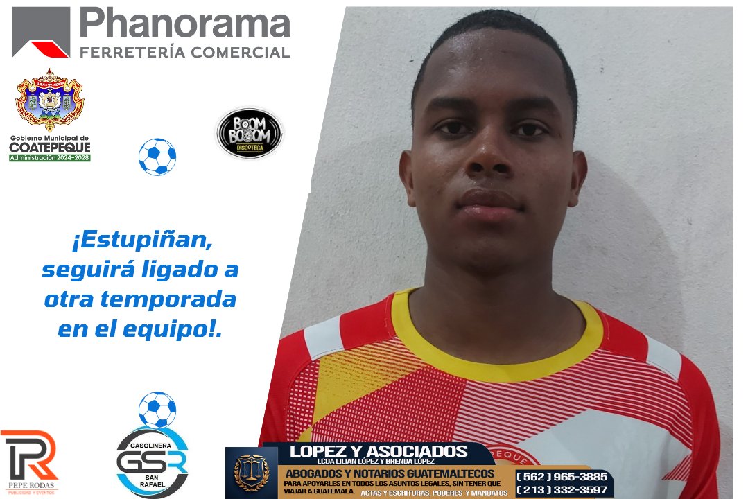 RodasPepe's tweet photo. #Deportes 

¡El orgullo de Nariño, Colombia, se queda!

José Estupiñán, seguirá ligado por otra temporada en el equipo de Coatepeque FC para el Torneo Apertura 2025.

Estupiñán, llegó al cierre del clausura y participó en los accesos a cuartos de final La Liga Primera División. https://t.co/fEvBmd5u9t