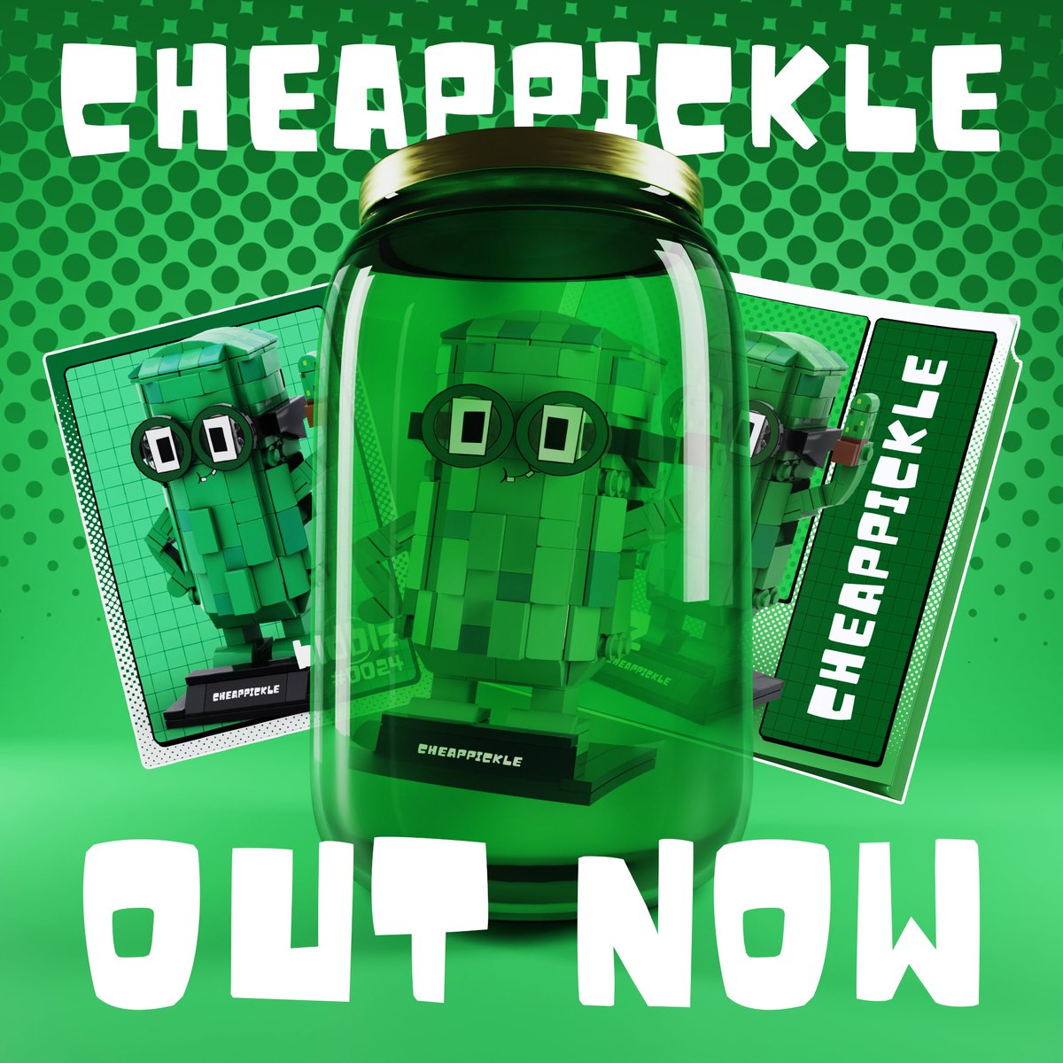 The CheapPickle BLDBLZ is here!

200 cards will be signed by @realCheapPickle and inserted into orders at random throughout the preorder window!

Pre-Order now: bldblz.com/pickle

*pickle jar not included*