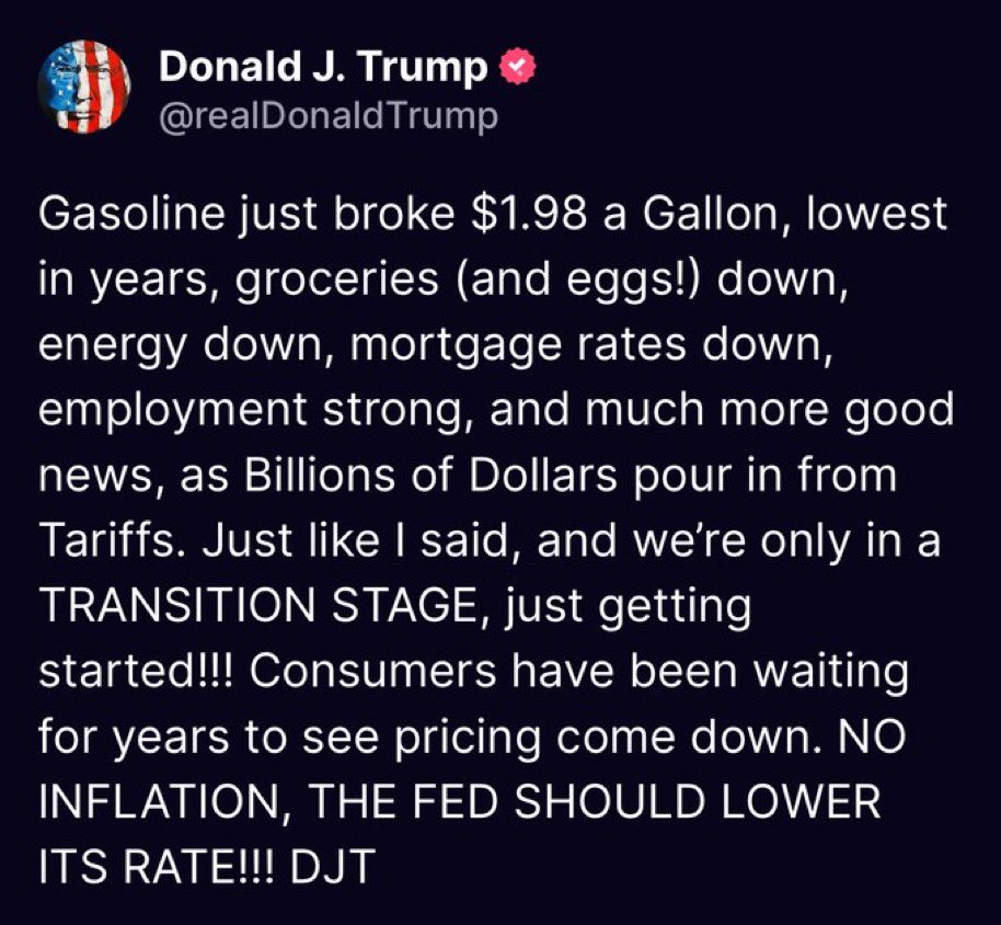 This is a blatant lie. Not a single state in the U.S. has gas at $1.98 a gallon. Trump just makes things up and expects his followers to believe him.
