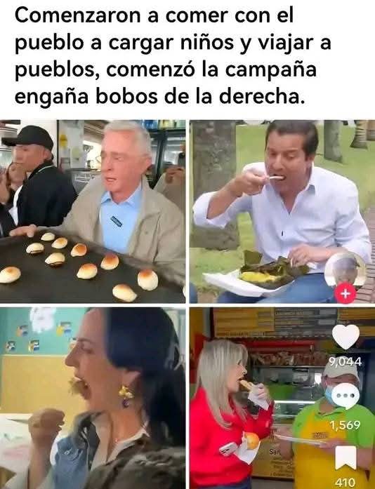 Lo hacen mientras están en campaña, pero éstos miserables odian al pueblo.