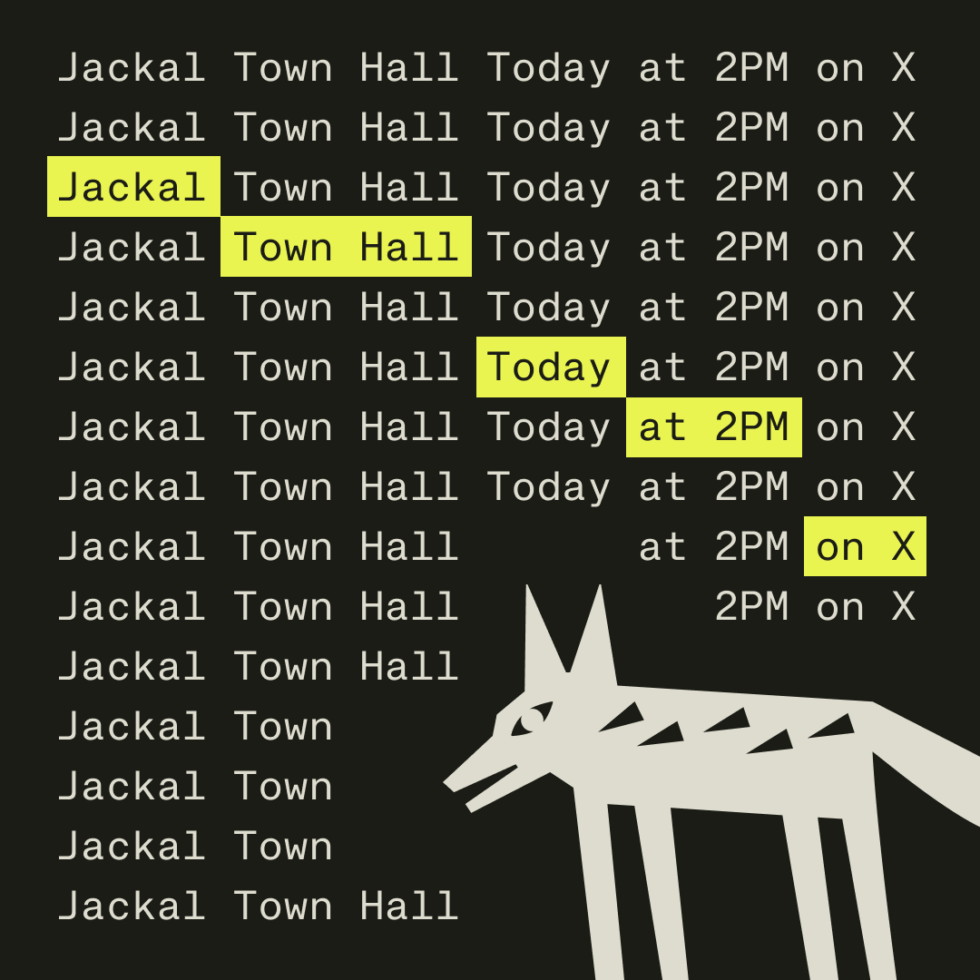 Jackal_Protocol's tweet photo. 2PM EST! https://t.co/Cyj8OmRq4E