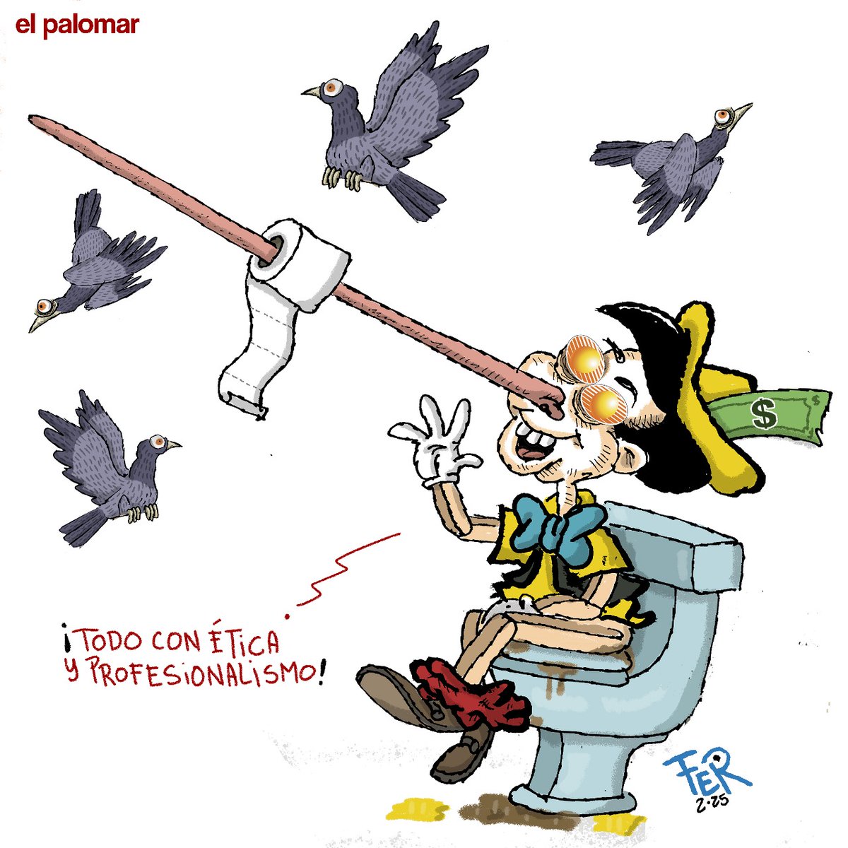 "El palomar" por Fer. #CartónDelAverno