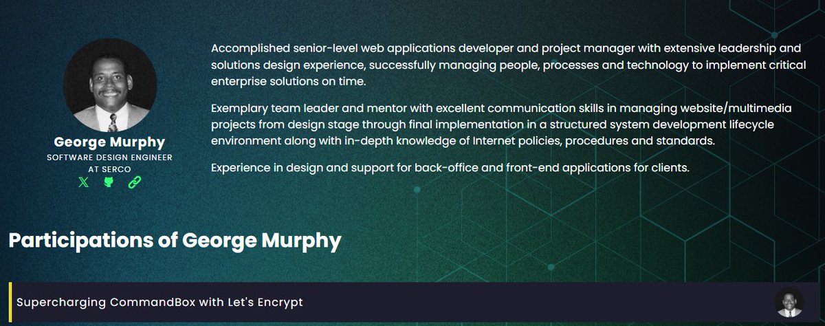 GoIntoTheBox's tweet image. 🦾𝗦𝘂𝗽𝗲𝗿𝗰𝗵𝗮𝗿𝗴𝗶𝗻𝗴 𝗖𝗼𝗺𝗺𝗮𝗻𝗱𝗕𝗼𝘅 𝘄𝗶𝘁𝗵 𝗟𝗲𝘁’𝘀 𝗘𝗻𝗰𝗿𝘆𝗽𝘁 – Live now!
George Murphy demonstrates automated SSL/TLS certificate issuance in CommandBox using Let’s Encrypt.
Session Details: bit.ly/3YU2Qe3
#DevOps #SSL #OrtusSolutions #IntoTheBox