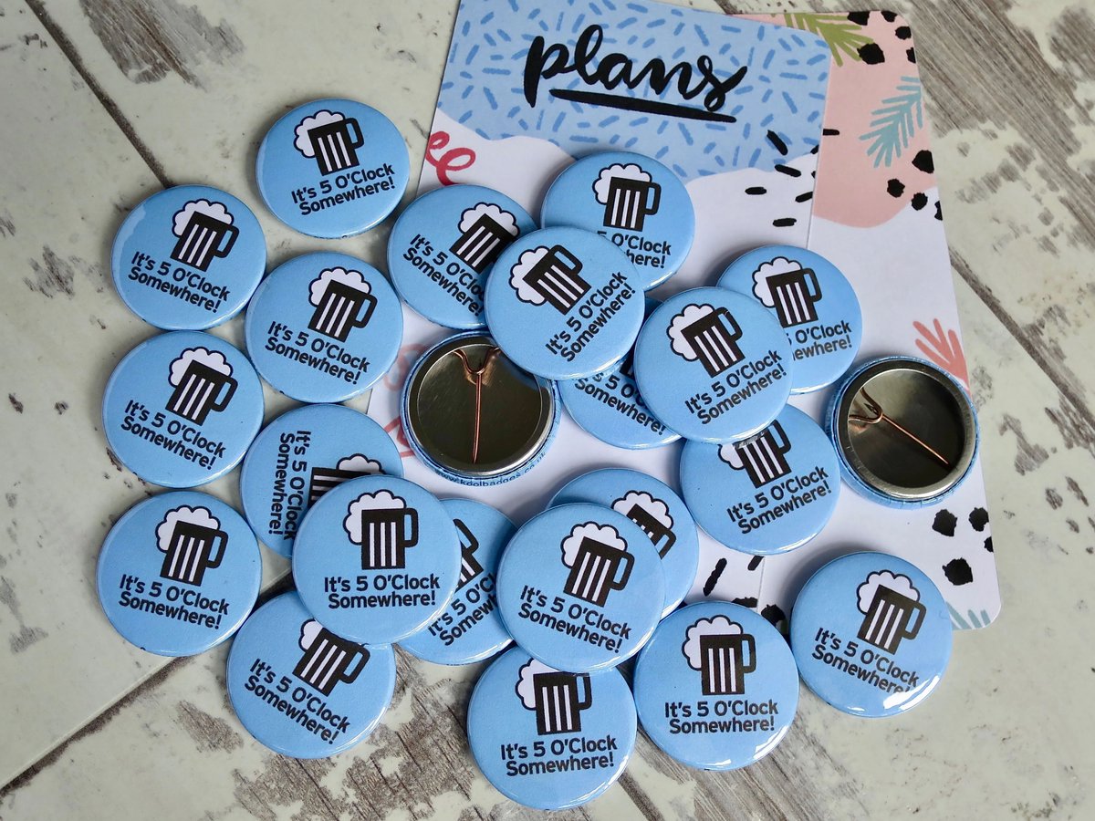 koolbadges's tweet image. 🍺  It's 5 o'clock somewhere 😄  100% agree with these badges!  koolbadges.co.uk/its-5o-clock-s… 

 #booze #badgemaker #party #wineoclock #cheers #its5oclocksomewhere #happyhour #badges #handmade