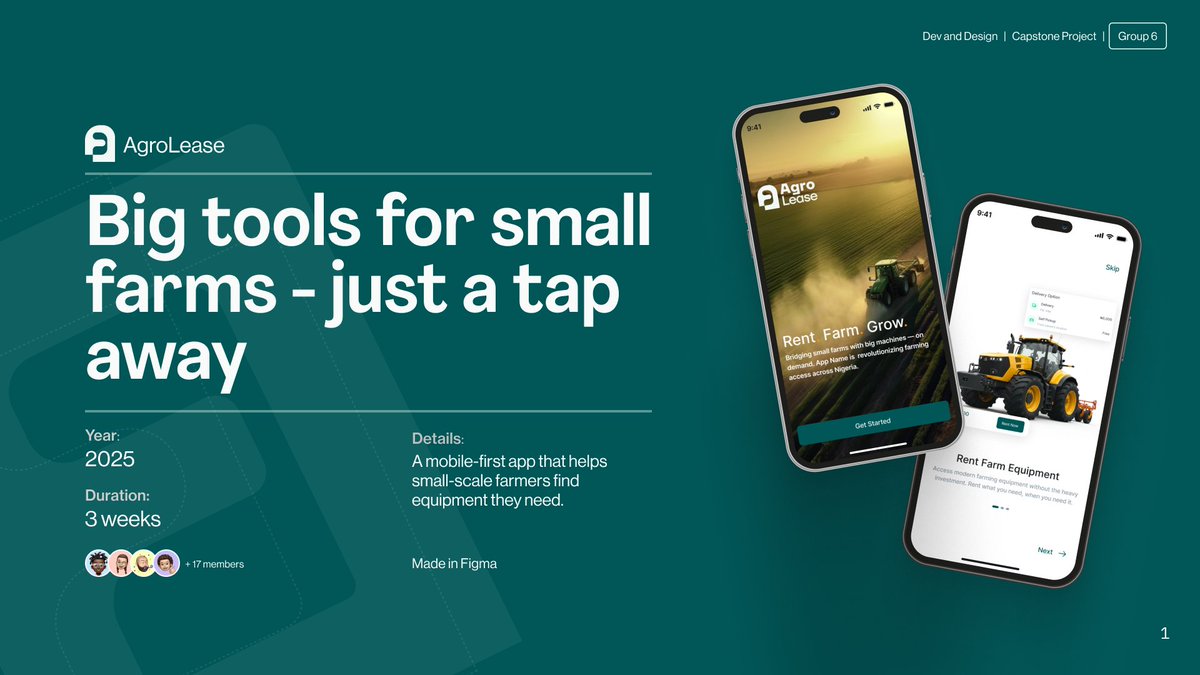 mrollahofficial's tweet photo. Really proud of what my team and I have been able to develop. And amazing mobile app that will help small scale farmers increase their production as it key to the overall food production of the country. Watchout for the full case study in few days. https://t.co/aDJj8tX6gM