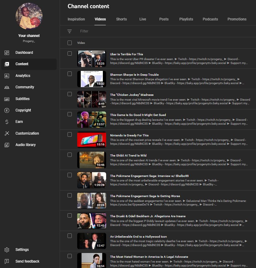 ProGeny_Gaming's tweet photo. All content I script, produce, edit and post on YouTube is my own content. I add value into my content by providing commentary, sharing my thoughts and opinions on topics and allowing others to share their’s. https://t.co/h1xUc0Sab7
