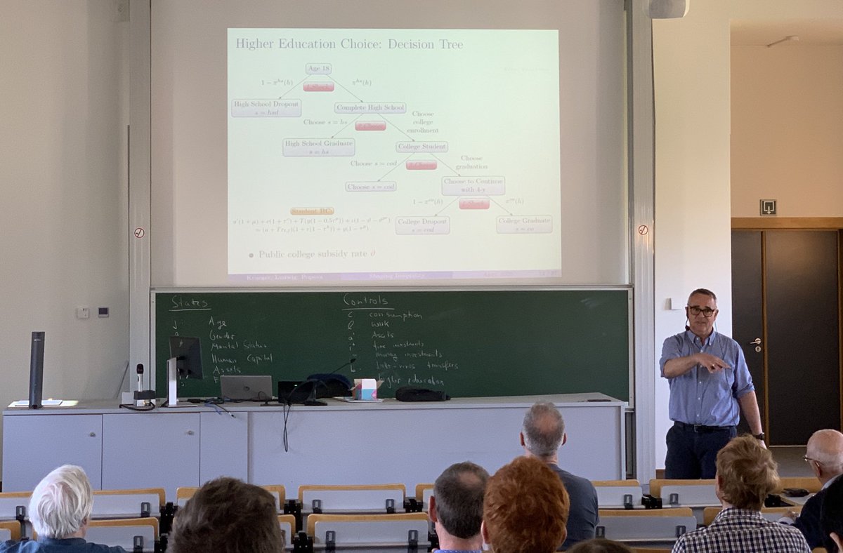 Carles Mañó Cabello (@carles_mano_cab) on Twitter photo This week we had Dirk Krueger (<a href="/IERJournal/">Dirk Krueger</a>) from <a href="/penneconomics/">Penn Economics Department</a> presenting his work in Leuven:
“Shaping Inequality and Intergenerational Persistence of Poverty: Free College or Better Schools?”
Here’s the link to the paper: bpb-us-w2.wpmucdn.com/web.sas.upenn.…
<a href="/LeuvenEconomics/">Economics KU Leuven</a> This week we had Dirk Krueger (<a href="/IERJournal/">Dirk Krueger</a>) from <a href="/penneconomics/">Penn Economics Department</a> presenting his work in Leuven:
“Shaping Inequality and Intergenerational Persistence of Poverty: Free College or Better Schools?”
Here’s the link to the paper: bpb-us-w2.wpmucdn.com/web.sas.upenn.…
<a href="/LeuvenEconomics/">Economics KU Leuven</a>