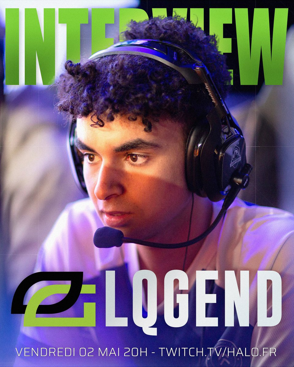 🔥 🎤 Rappel : interview exclusive du joueur professionnel <a href="/Lqgend_/">OpTic Lqgend</a> , menée par <a href="/eu_tylerr/">Tyler</a>, ce soir sur notre chaîne Twitch !

🕗 20h00
👉 twitch.tv/halo_fr

C’est le moment de sortir votre liste de questions ! 😃

________
#Halo #HCS #HaloEsports