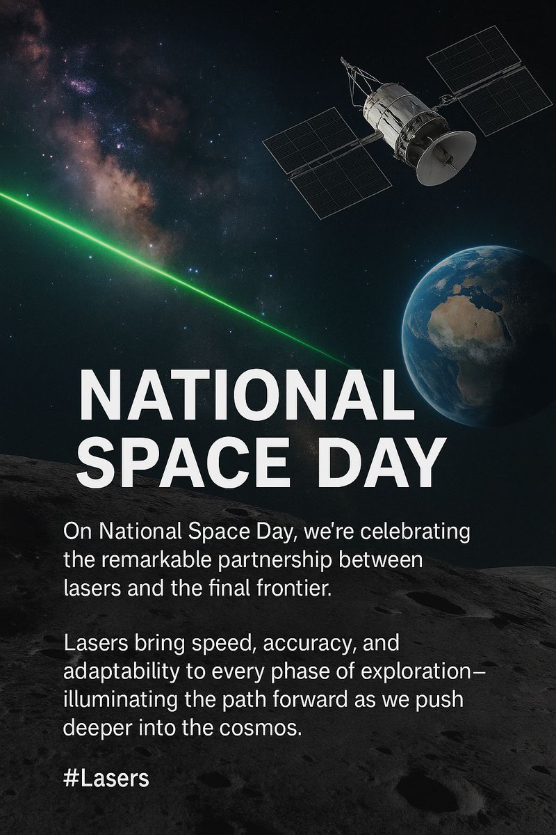 On National Space Day, we’re celebrating the remarkable partnership between lasers and the final frontier. From the faint glow of a distant nebula to the dusty plains of Mars, lasers make the invisible visible and turn ambitious missions into reality:

• Planetary Mapping &amp;