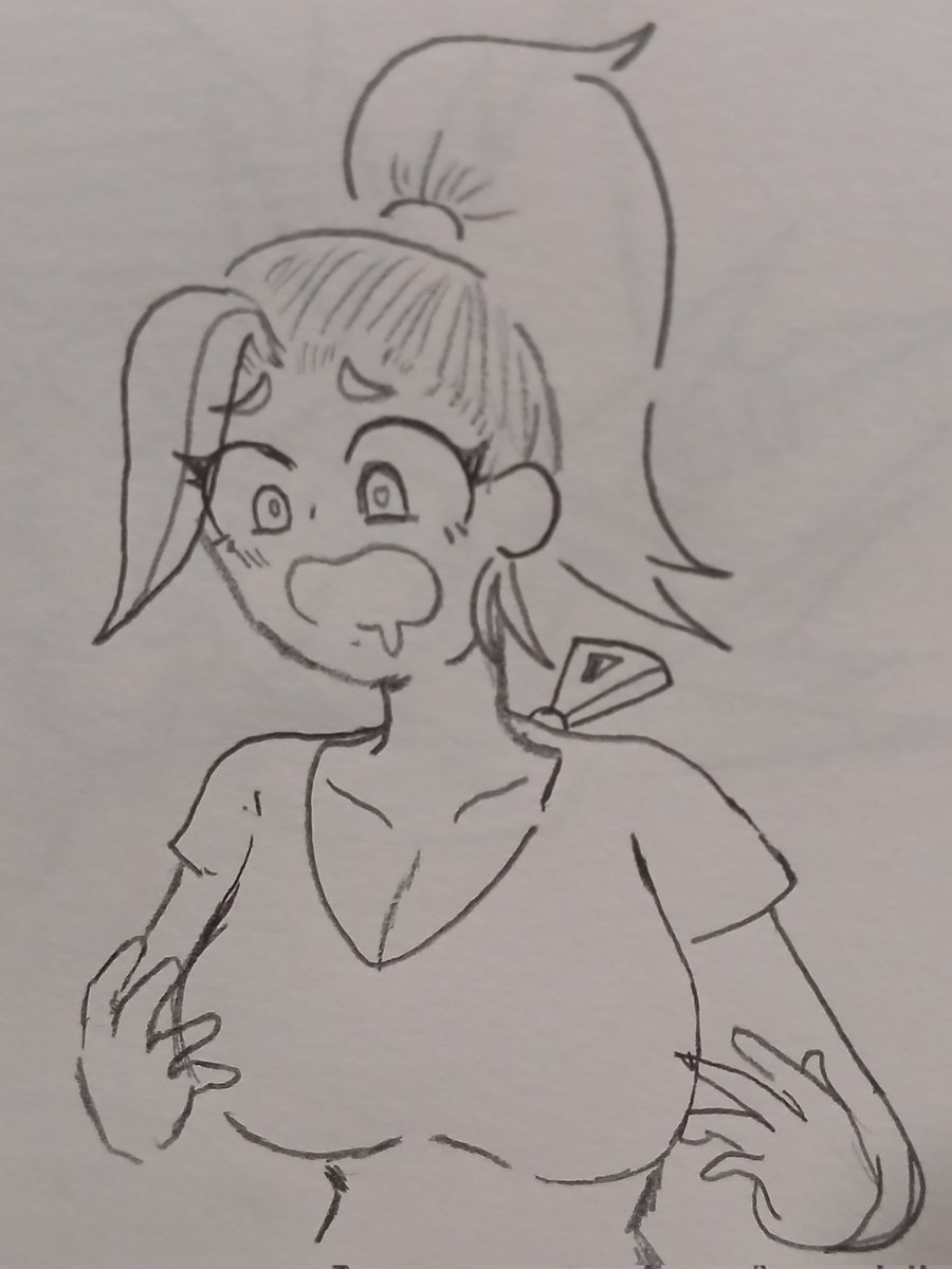Silly sketch based on a drawing I saw weeks ago