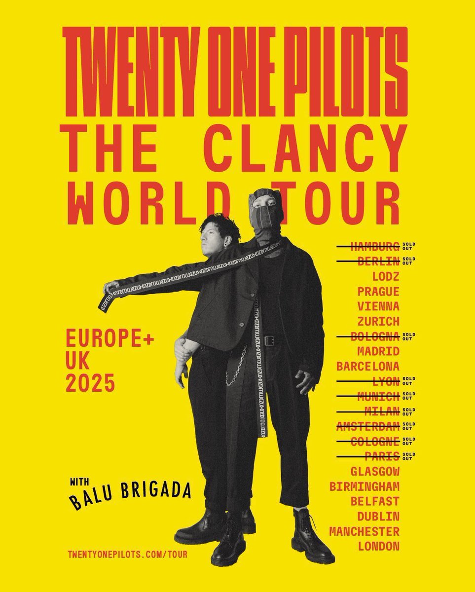 spookycliquebr's tweet photo. CLANCY WORLD TOUR • SHOW 66

Accor Arena • Paris, França 🇫🇷 
Data: 02/05/2025
Capacidade: 20.300 [ESGOTADO]
Horário: 16h (BRT)

#ClancyEurope #ClancyParis https://t.co/Skel1QObuK