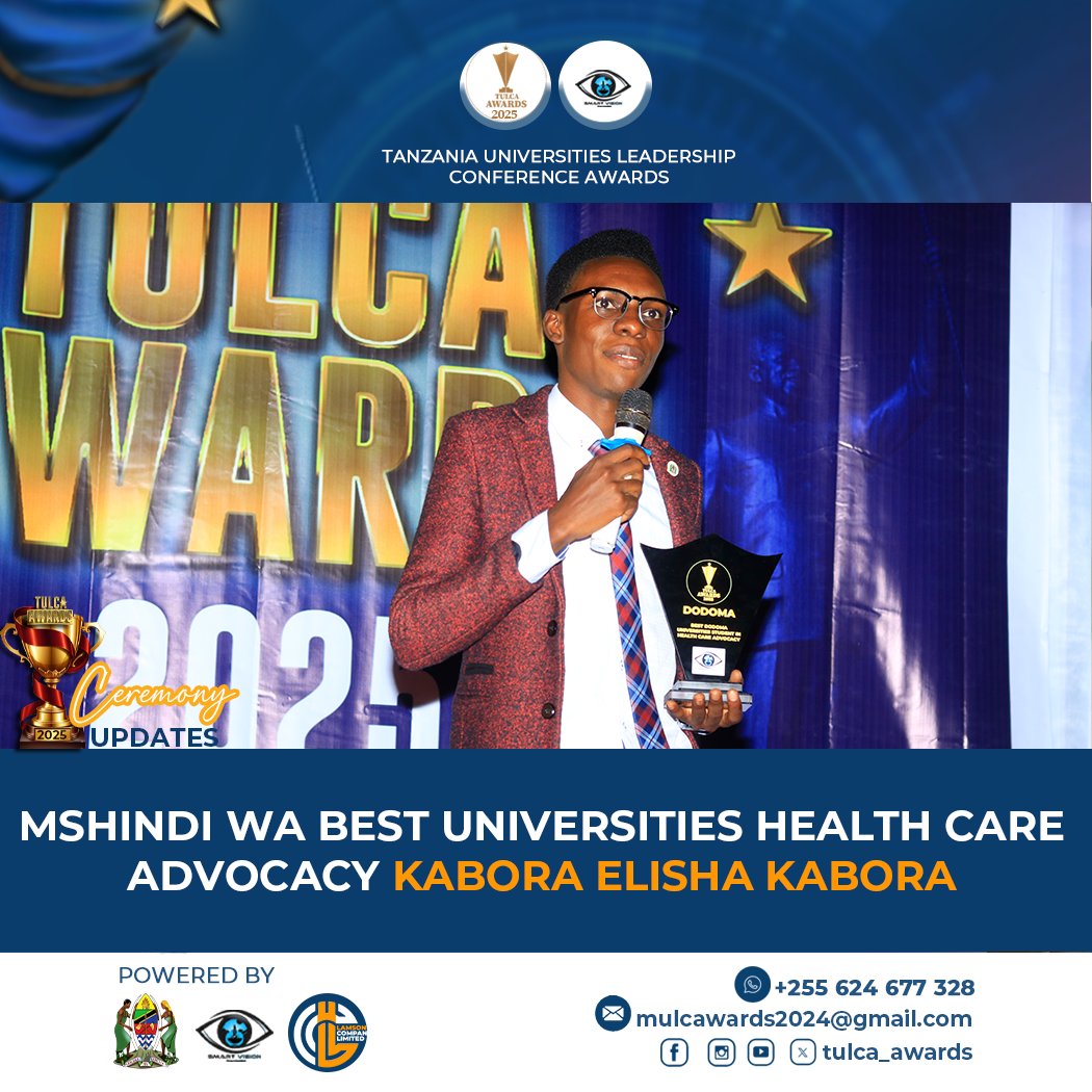 Thanks for your support, I've won the best healthcare advocacy in the TULCA Awards 2025