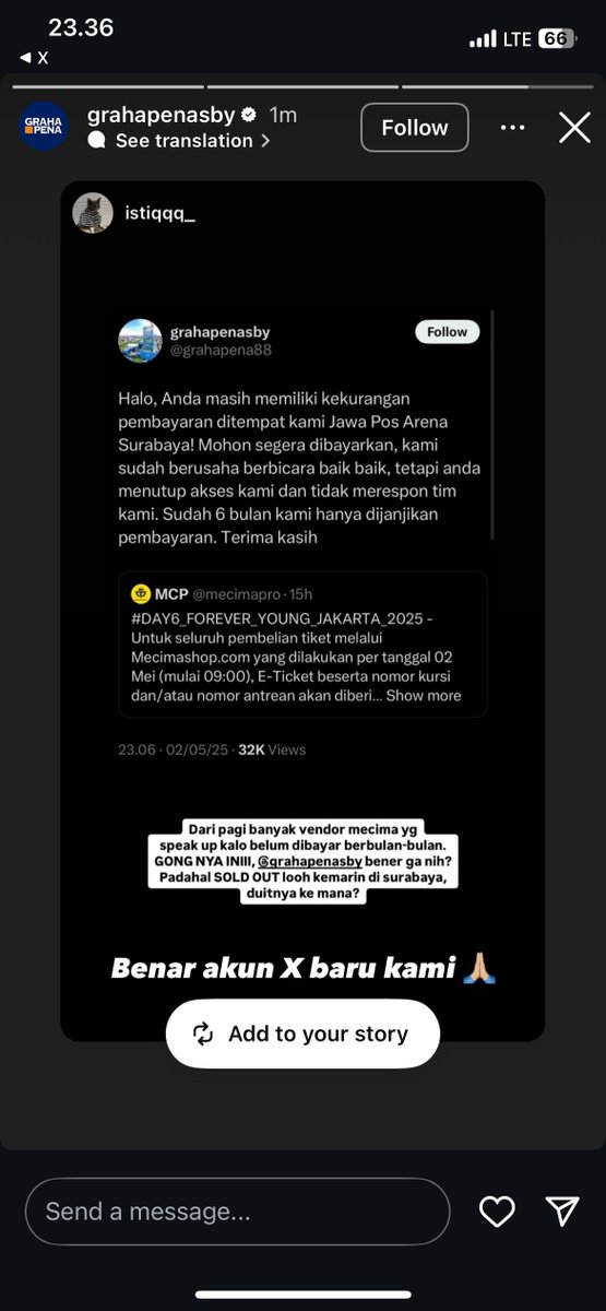 istiqqq_'s tweet photo. GUYS RILLL 😭 
Gue coba mention akun IG grapen sby buat memastikan apakah itu beneran akun x nya grapen 😭 direpost doooong...... https://t.co/whEdE1LI0g