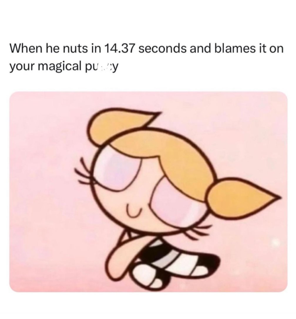Sent to me by a friend haha. A quick nutt in my pussy is actually a huge compliment, and particularly so at cumdumps 🤣😈