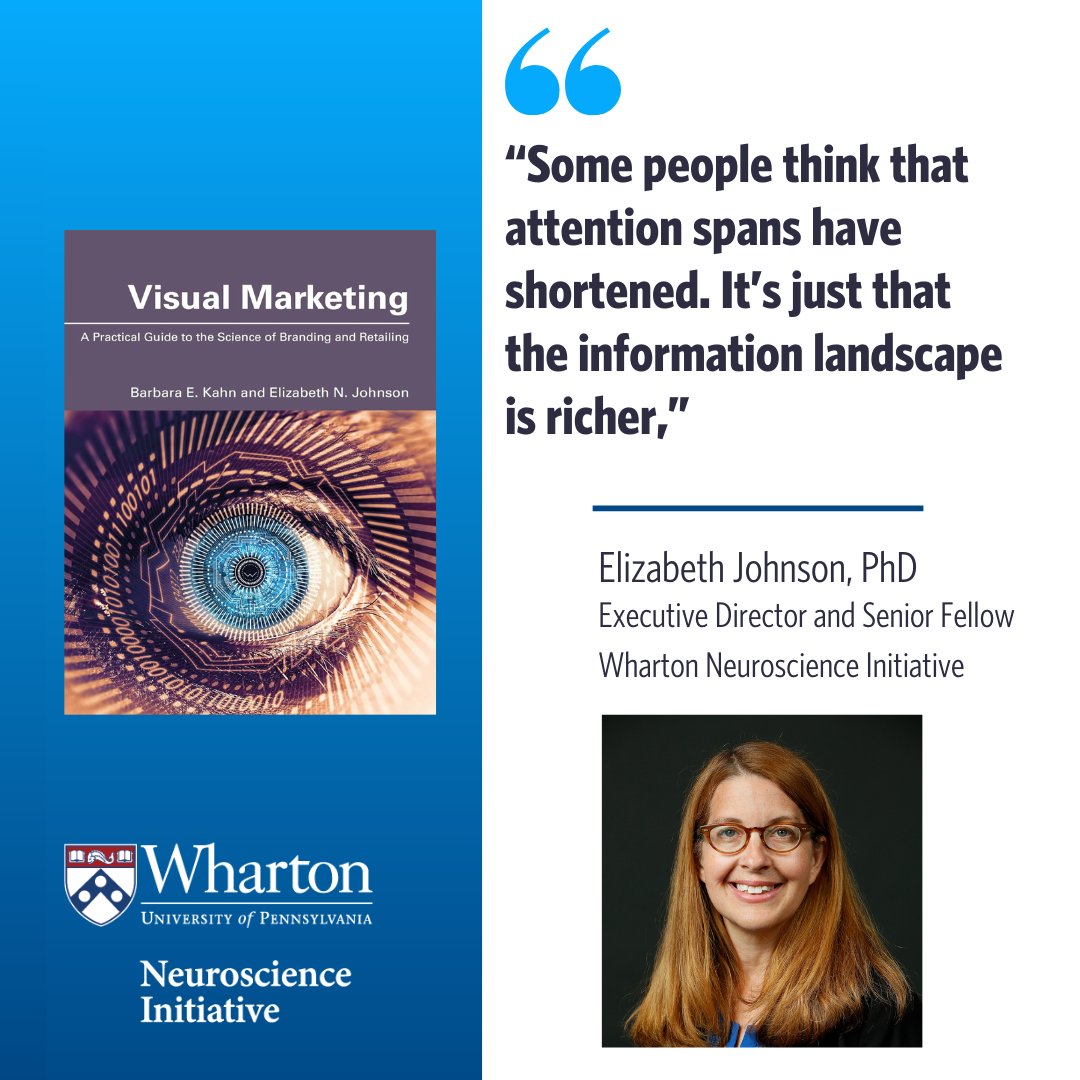 Wharton Brain (@whartonbrain) on Twitter photo See! Think! Buy!
Explore the science of attention in Visual Marketing—a new book by Zab Johnson, Exec Dir. <a href="/whartonbrain/">Wharton Brain</a> & <a href="/Wharton/">The Wharton School</a> professor Barbara Kahn.
Featured in @WhartonMagazine: whr.tn/3Z1yEhc
#VisualMarketing #Neuroscience #WhartonAI #ConsumerBehavior See! Think! Buy!
Explore the science of attention in Visual Marketing—a new book by Zab Johnson, Exec Dir. <a href="/whartonbrain/">Wharton Brain</a> & <a href="/Wharton/">The Wharton School</a> professor Barbara Kahn.
Featured in @WhartonMagazine: whr.tn/3Z1yEhc
#VisualMarketing #Neuroscience #WhartonAI #ConsumerBehavior