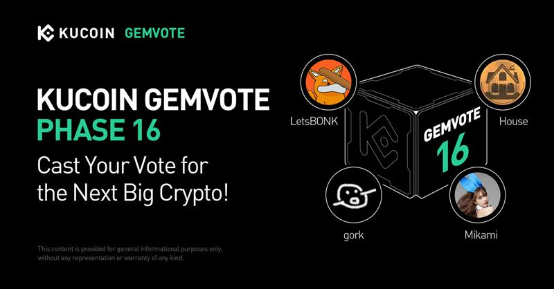 kucoincom's tweet photo. ๐ฅ #KuCoin #GemVote Phase 16 is live!ย ๐ฉ Invite friends, boost your voting power, and help crown the next hidden gem.
โ๏ธ Your vote isn't just a clickโit's influence.