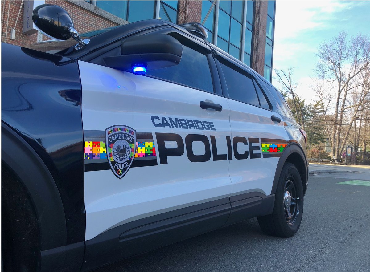 CambridgePolice's tweet photo. As we move on from April which is widely recognized as Autism Acceptance Month the Cambridge Police Department wanted to highlight some of what we do to support those living with autism in our community. Read More: https://t.co/famO95Vbsb https://t.co/fN0VwzzERs