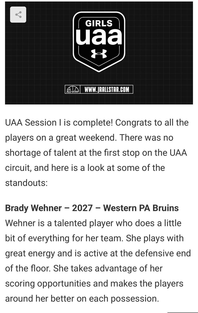 Brady Wehner (@wehnerbrady) on Twitter photo Thank you <a href="/JrAllStarBB/">Jr. All-Star Girls Basketball</a> for the write up from UAA session 1!! <a href="/WPABruinsAAU/">WPABruinsAAU</a> <a href="/Coach_Woj/">Rachel Wojdowski</a> <a href="/WpaBruins27/">WPABruinsUAA2027</a> <a href="/NCHSGirlsBB/">North Catholic Girls Basketball</a> Thank you <a href="/JrAllStarBB/">Jr. All-Star Girls Basketball</a> for the write up from UAA session 1!! <a href="/WPABruinsAAU/">WPABruinsAAU</a> <a href="/Coach_Woj/">Rachel Wojdowski</a> <a href="/WpaBruins27/">WPABruinsUAA2027</a> <a href="/NCHSGirlsBB/">North Catholic Girls Basketball</a>