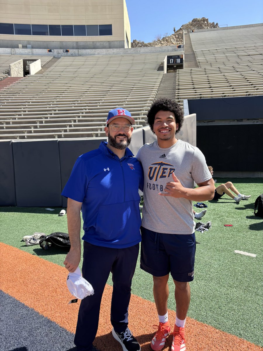Mark Torres (@coachmarktorres) on Twitter photo <a href="/Marcus14Torres/">MARCUS TORRES</a> <a href="/shaysmithQB7/">Shay Smith</a> putting in work for <a href="/UTEPFB/">UTEP Football</a>
Way to represent <a href="/PebbleHHS_FB/">El Paso Pebble Hills High School Spartans Football</a> <a href="/epfranklinfb/">EP Franklin Football</a> <a href="/Marcus14Torres/">MARCUS TORRES</a> <a href="/shaysmithQB7/">Shay Smith</a> putting in work for <a href="/UTEPFB/">UTEP Football</a>
Way to represent <a href="/PebbleHHS_FB/">El Paso Pebble Hills High School Spartans Football</a> <a href="/epfranklinfb/">EP Franklin Football</a>