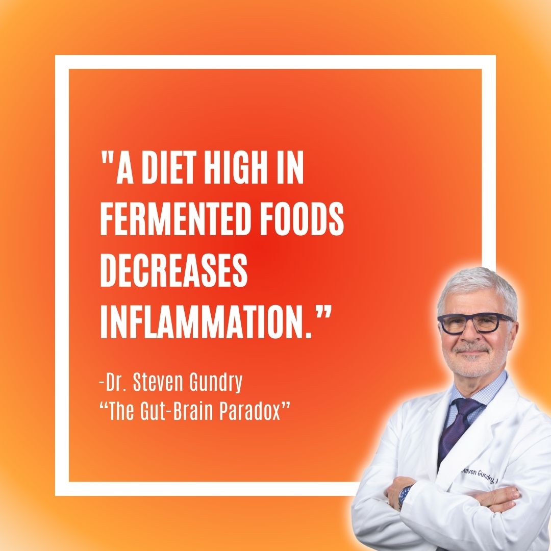 Could something as simple as adding fermented foods to your diet help reduce inflammation? Find out how it works and more in my new book! Order Now: rebrand.ly/gut-brain-para…