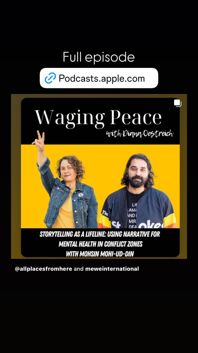 mohsindin's tweet image. It’s time for collective RE-Storying to overcome the DE-storying that is fragmenting people, planet, community. Curiosity above fear. More on @MeWeIntl storytelling &amp;amp; health in my new interview on the Waging Peace podcast. #arts #mentalhealth podcasts.apple.com/us/podcast/the… #meweintl