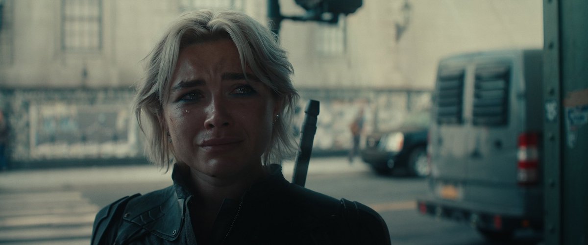 Florence Pugh proves once again that she's one of the best actresses of her generation. She gives Yelena strength, humor, heart &amp; angst. Her delivery of "daddy I'm so alone" during a key scene hit me in the gut. Multifaceted performance. #Thunderbolts #FlorencePugh