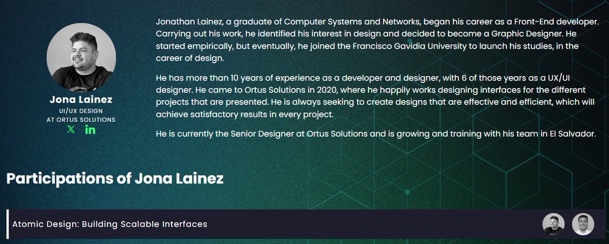 GoIntoTheBox's tweet image. ⚛️Atomic Design: Building Scalable Interfaces – Live now!
Jona Lainez and Alex Ventura show how Atomic Design creates modular, maintainable UI systems at scale.
Details: bit.ly/3SfVTAq
#UIDesign #AtomicDesign #OrtusSolutions #IntoTheBox