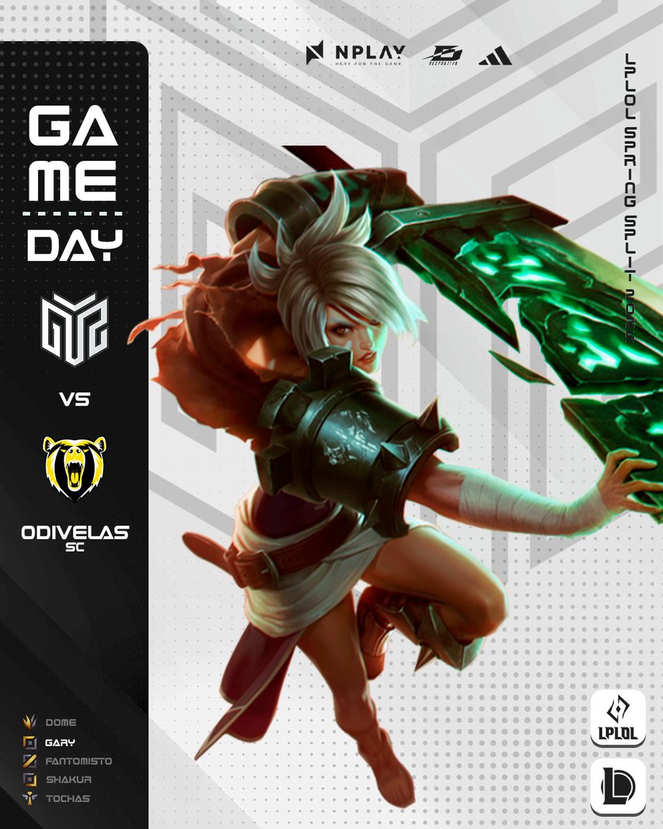 Mais uma jornada da <a href="/lplol_pt/">LPLOL</a>  Spring Split 2025 e estamos pronto para o confronto 🏆

🆚: <a href="/OdivelasSC/">Odivelas Sports Club</a> 
🕒: 19H
📺: twitch.tv/RTPArenaLoL

Ontem ardeu mas hoje vamos à caça do urso 🐻

Não percam 👊

#RespectAllFearNone #LPLOL #leagueoflegends