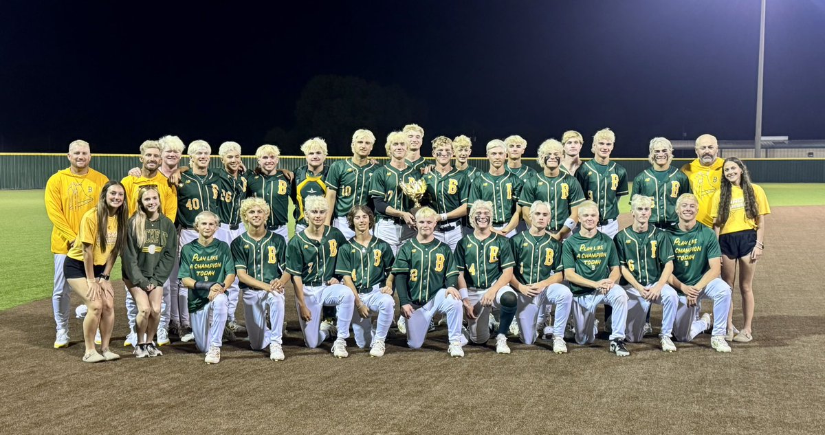 BOYD YELLOWJACKET BASEBALL (@boydjacketbsb) on Twitter photo Bi-District Champs! Jackets finish sweep over Cedar Hill Trinity 25-0!
W: <a href="/BradenMcGee6/">Braden McGee</a>
2B: <a href="/ColtonPatton_40/">Colton Patton</a> , <a href="/_ElijahWebber_/">Elijah Webber</a> (2), <a href="/JenningsMajor/">BallikeWC</a>, <a href="/Jwithers07/">Jeston withers</a>
3B: <a href="/jheidbaseball/">Jax Heid</a> , <a href="/mcintire_will/">Will McIntire-2027</a>
HR: <a href="/Jwithers07/">Jeston withers</a> , <a href="/ColtonPatton_40/">Colton Patton</a>
Record 27-5
<a href="/WCMSports/">WCMSports</a> <a href="/3ATxHsBaseball/">3ATxHsBaseball</a> Bi-District Champs! Jackets finish sweep over Cedar Hill Trinity 25-0!
W: <a href="/BradenMcGee6/">Braden McGee</a>
2B: <a href="/ColtonPatton_40/">Colton Patton</a> , <a href="/_ElijahWebber_/">Elijah Webber</a> (2), <a href="/JenningsMajor/">BallikeWC</a>, <a href="/Jwithers07/">Jeston withers</a>
3B: <a href="/jheidbaseball/">Jax Heid</a> , <a href="/mcintire_will/">Will McIntire-2027</a>
HR: <a href="/Jwithers07/">Jeston withers</a> , <a href="/ColtonPatton_40/">Colton Patton</a>
Record 27-5
<a href="/WCMSports/">WCMSports</a> <a href="/3ATxHsBaseball/">3ATxHsBaseball</a>