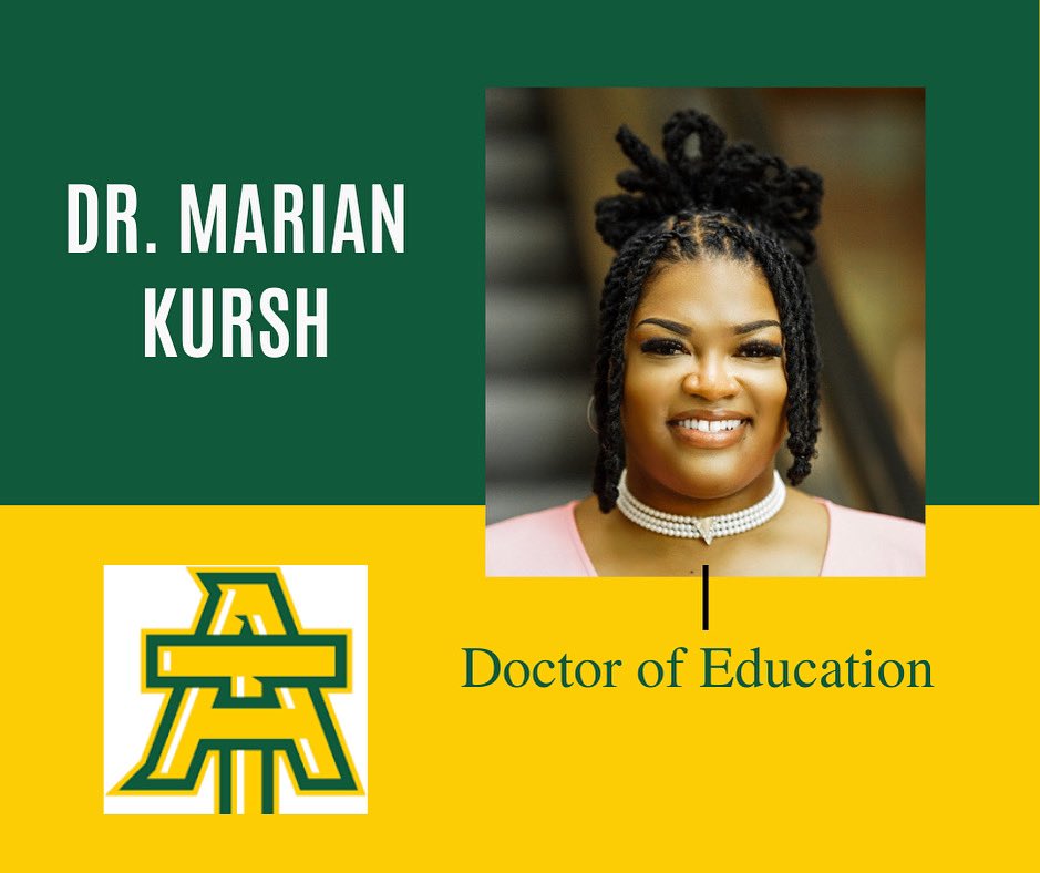 Congrats former Lady Bear! Dr. Marian Kursh!