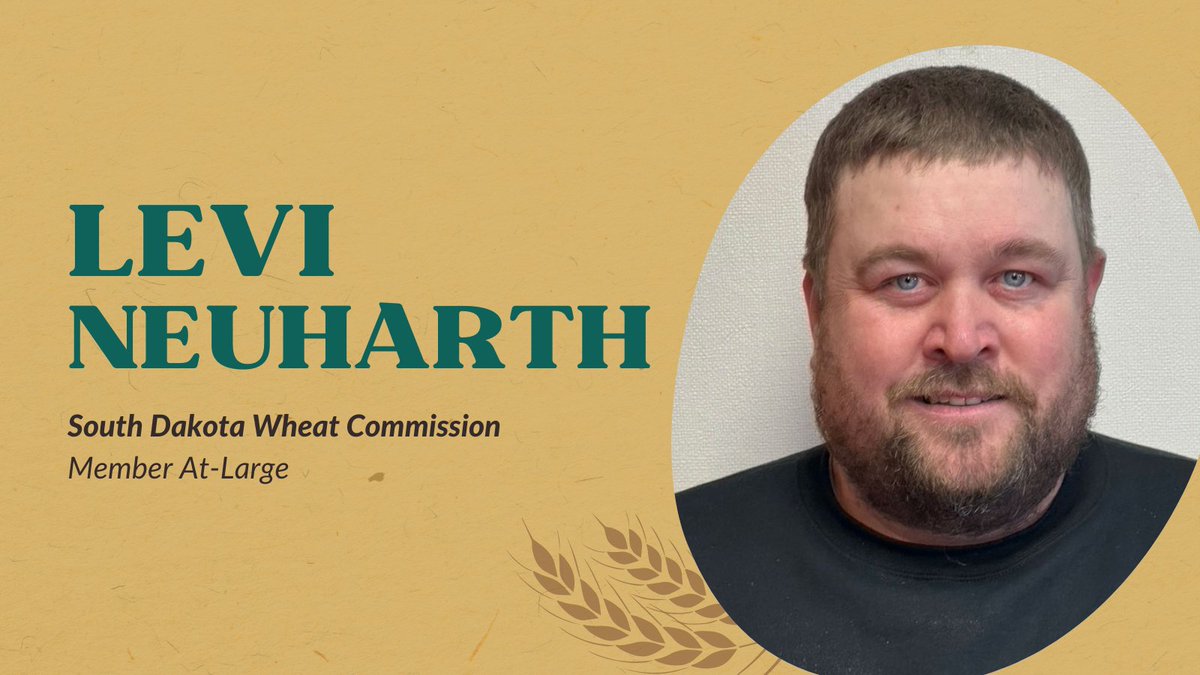 🌾 Commissioner Spotlight: Levi Neuharth 🌾
Levi is a second-generation farmer based in west central Stanley County. He manages a diverse cropping system and integrates livestock to support long-term sustainability on his operation. #SDWheat