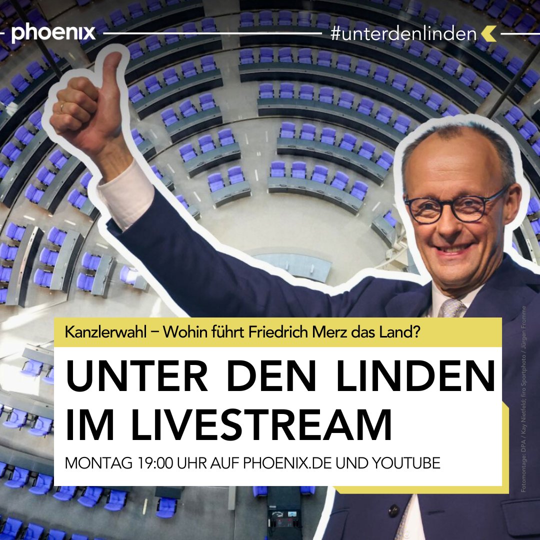 phoenix (@phoenix_de) on Twitter photo #unterdenlinden | In der kommenden Woche soll CDU-Chef Merz als 10. Bundeskanzler im #Bundestag gewählt und vereidigt werden.
<a href="/IreneMihalic/">Irene Mihalic</a> (Grüne) und <a href="/Ralf_Stegner/">Ralf Stegner MdB</a> (SPD) diskutieren bei phoenix über die Frage:
Wohin führt Merz das Land? 📲 phoenix.de/s/lGt #unterdenlinden | In der kommenden Woche soll CDU-Chef Merz als 10. Bundeskanzler im #Bundestag gewählt und vereidigt werden.
<a href="/IreneMihalic/">Irene Mihalic</a> (Grüne) und <a href="/Ralf_Stegner/">Ralf Stegner MdB</a> (SPD) diskutieren bei phoenix über die Frage:
Wohin führt Merz das Land? 📲 phoenix.de/s/lGt