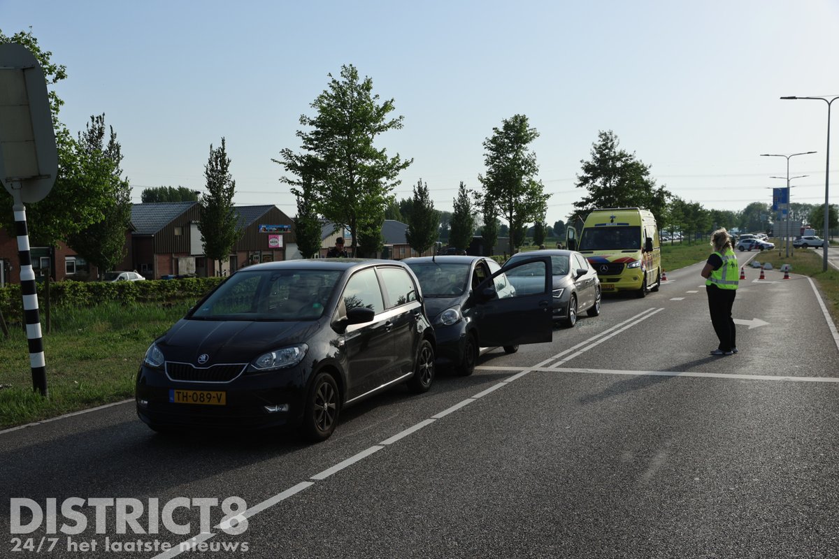 Aanrijding op de Zuidhoornseweg in Den Hoorn
