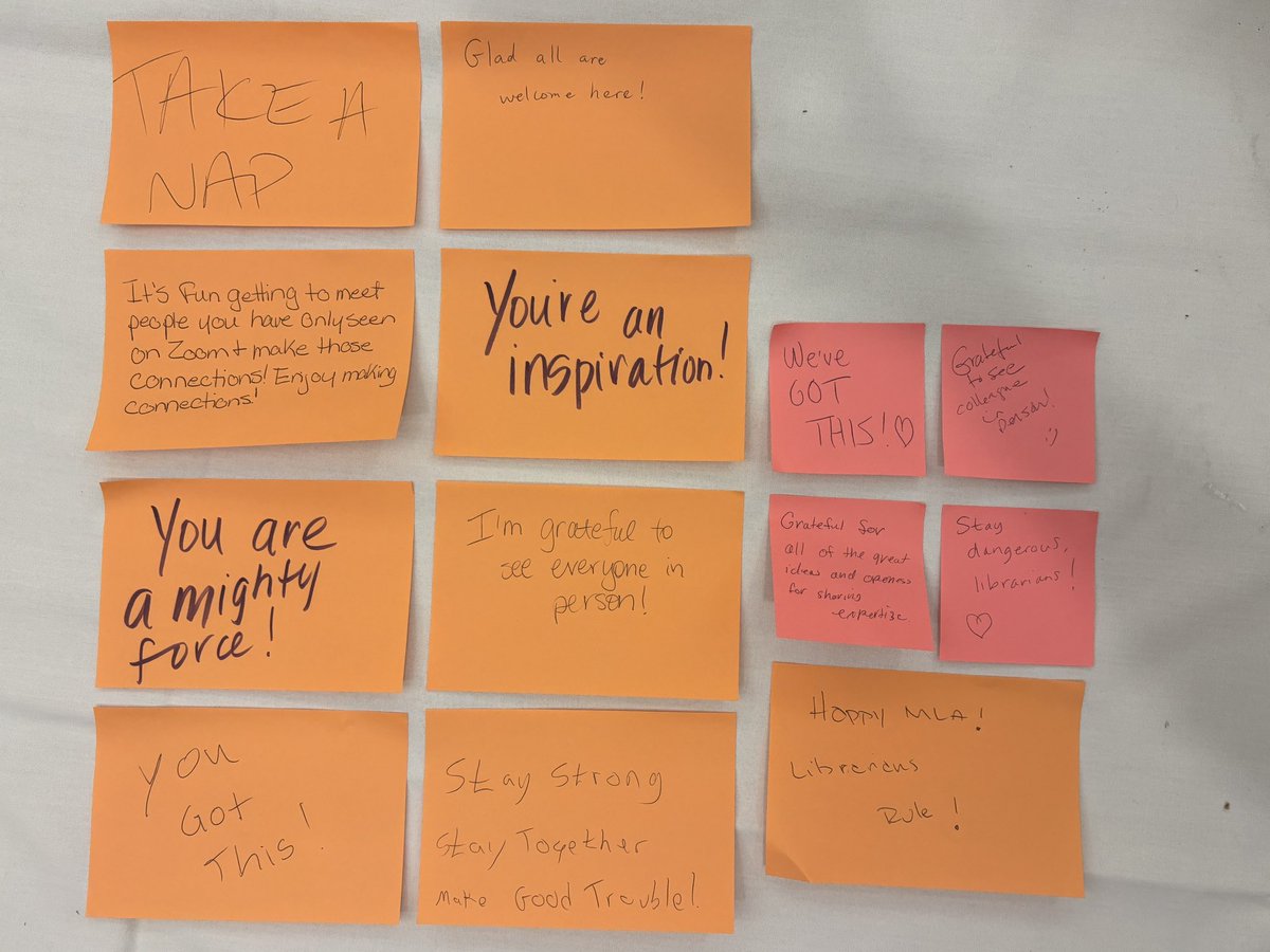 MedLibAssn's tweet image. A moment of gratitude.
#MLANET25 attendees share messages of encourage and gratitude. 
#BeWell