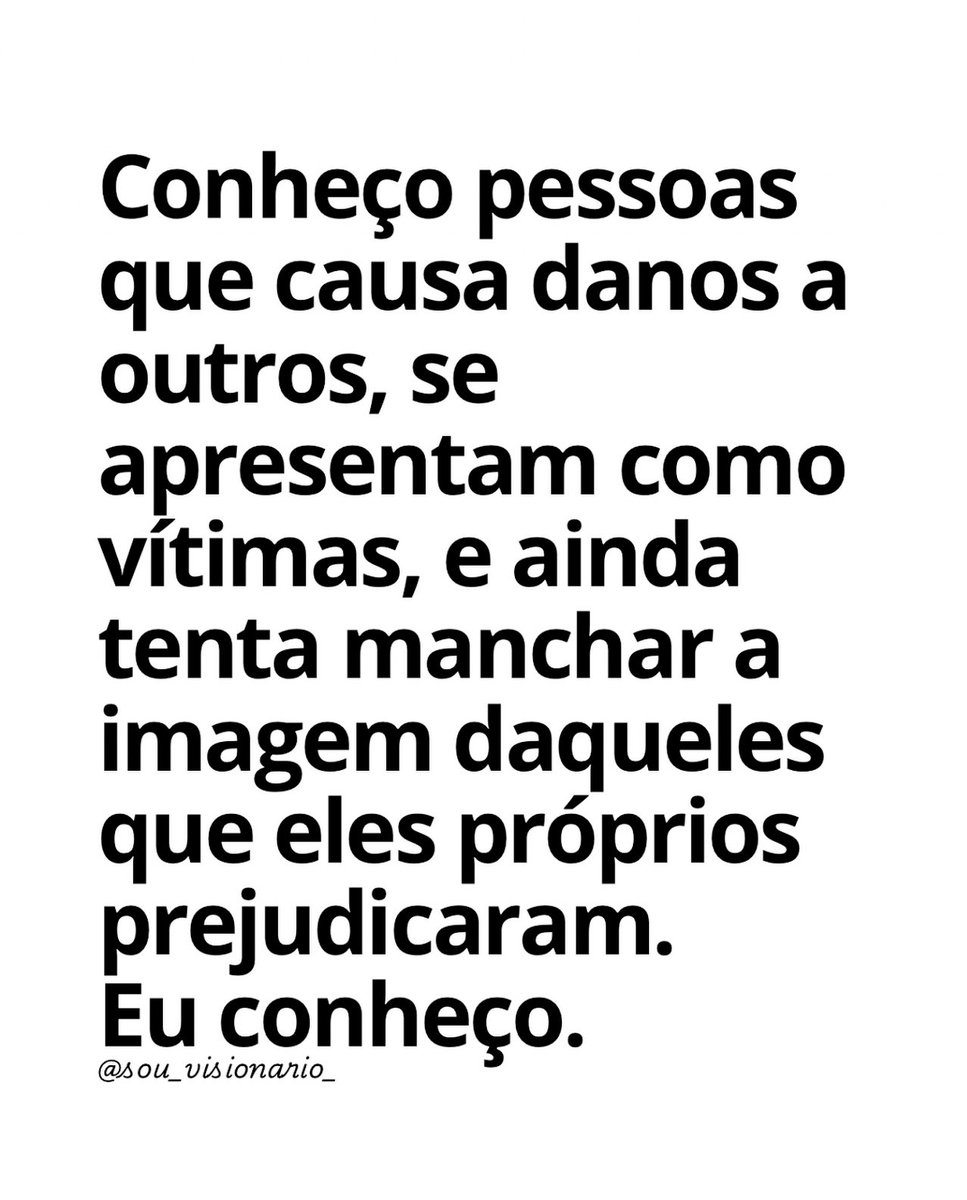 É impressionante como algumas pessoas conseguem se apresentar como vítimas, enquanto são, na verdade, aquelas que causam danos a outros. Manipulação e jogos de culpa só mostram a fragilidade de quem tenta manchar a imagem de quem realmente se esforça para fazer o bem.