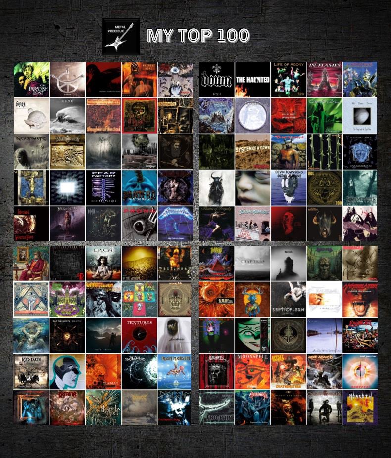 MetalPrecieux's tweet image. My Top 💯 is 100% complete. 
Many thanks 🙏 to everyone who reacted, shared their memories, expressed their disagreement too 😂 
That&apos;s the only reason I did it. 
Now I&apos;d love to see yours ! 
I&apos;m ready for another 30 years of Metal🔥🤘