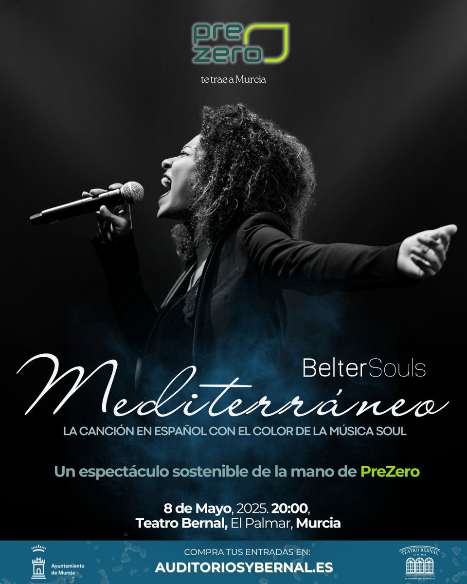 Belter Souls (@beltersouls) on Twitter photo ¡SORPRESÓN!
Gracias a #Prezero y al <a href="/AytoMurcia/">Ayuntamiento de Murcia</a>, el próximo Jueves 8 estaremos en el #TeatroBernal de Murcia con "Mediterráneo".
Una actuación exclusiva días antes del estreno del espectáculo en Madrid.
Aforo limitado y entradas ya a la venta en:
teatrobernal.compralaentrada.com/eventos/15643/… ¡SORPRESÓN!
Gracias a #Prezero y al <a href="/AytoMurcia/">Ayuntamiento de Murcia</a>, el próximo Jueves 8 estaremos en el #TeatroBernal de Murcia con "Mediterráneo".
Una actuación exclusiva días antes del estreno del espectáculo en Madrid.
Aforo limitado y entradas ya a la venta en:
teatrobernal.compralaentrada.com/eventos/15643/…