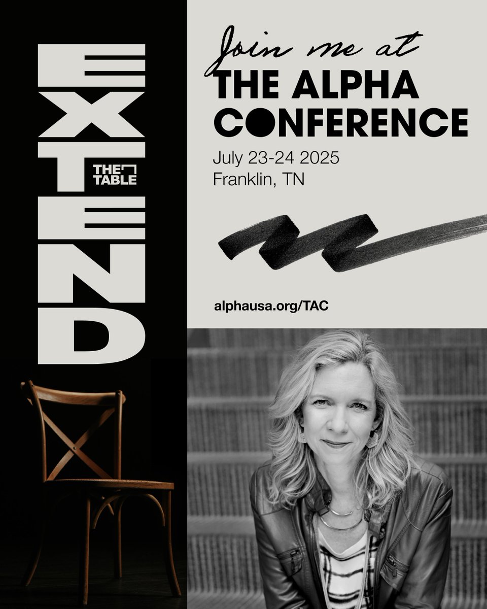 I’m such a fan of <a href="/AlphaUSA/">Alpha USA</a>. I loved Alpha Youth with my own kids when they were teenagers.

I recommend Alpha all the time.

That’s why I’m so glad I’m speaking at The Alpha Conference in Franklin, TN on July 23 and 24. I hope you join me!

#TheAlphaConference #TAC25
