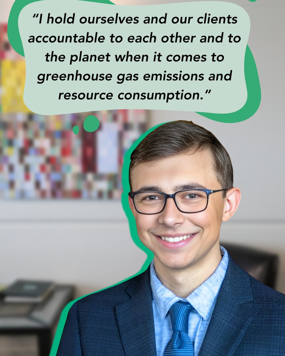 🌎 Steve Rizzo
 EHS Associate – Sustainability Specialist

 When asked how his work contributes to environmental protection, he shared:
 “I hold ourselves and our clients accountable to each other and to the planet when it comes to emissions and resource consumption.”