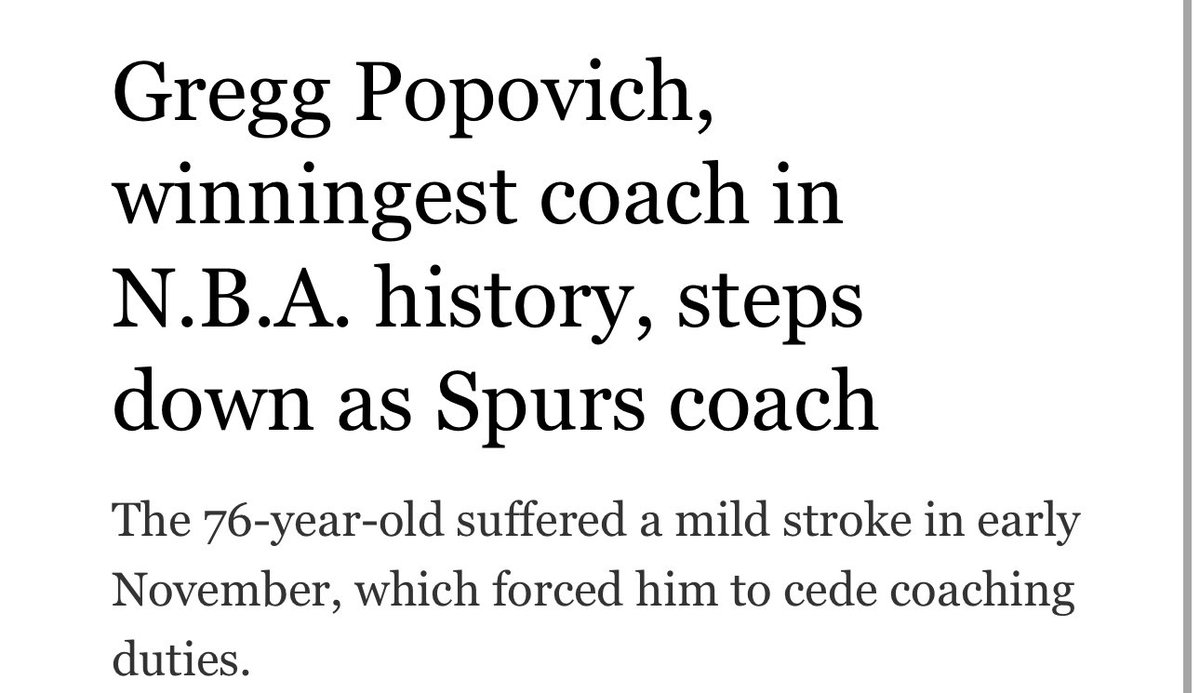 Alex Berenson (@alexberenson) on Twitter photo I gotta ask, what’s the over/under on the number of mRNA Covid jabs Gregg Popovich - who just had to quit as <a href="/spurs/">San Antonio Spurs</a> coach because of a stroke - has had?
The man loved him some mRNA and lockdowns and hated <a href="/realDonaldTrump/">Donald J. Trump</a>, I’m setting it at 6.5 I gotta ask, what’s the over/under on the number of mRNA Covid jabs Gregg Popovich - who just had to quit as <a href="/spurs/">San Antonio Spurs</a> coach because of a stroke - has had?
The man loved him some mRNA and lockdowns and hated <a href="/realDonaldTrump/">Donald J. Trump</a>, I’m setting it at 6.5