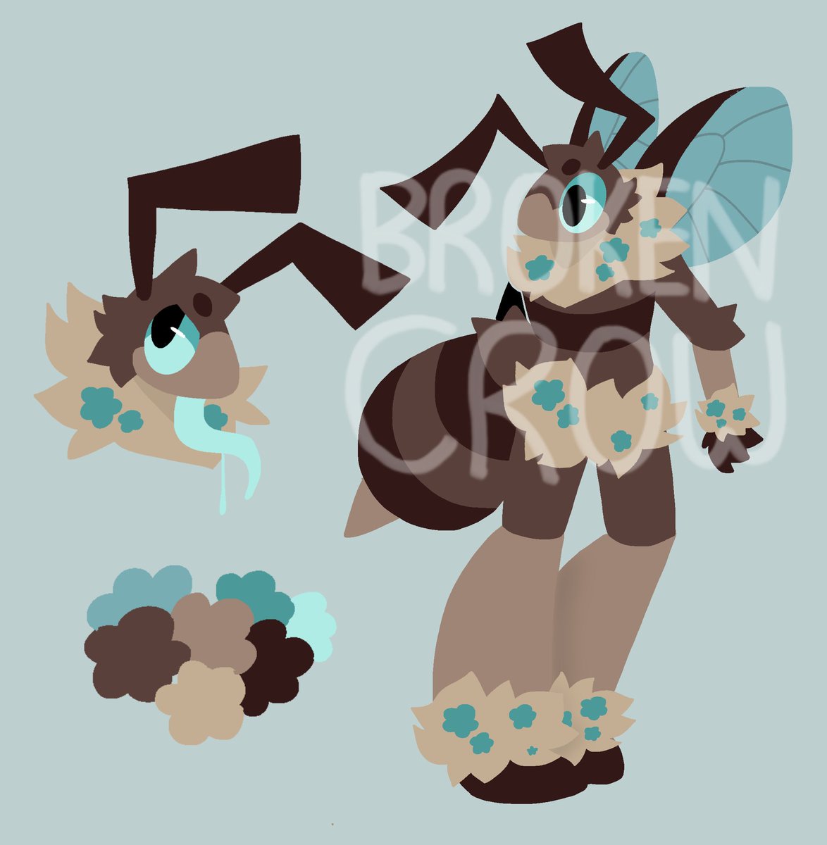 brokencroww's tweet image. $20 Bee adopt! Accepting payment through Venmo/Paypal/Steam, dm if interested! #beeoc #bugoc #digitalart #smallartist #brokencroww