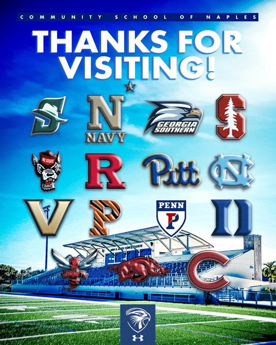 Coachgibbs M.ED (@coachpjgibbs) on Twitter photo Week 1 down…15 great institutions stopped by to discuss our program and players…many more to come thanks <a href="/RazorbackFB/">Arkansas Razorback Football</a> <a href="/PrincetonFTBL/">Princeton Football</a> <a href="/ColgateFB/">Colgate Football</a> <a href="/DelawareStateFB/">Delaware State Football</a> <a href="/PennFB/">Penn Football</a> for coming by today
📆: 5/8-5/13 Week 2
⏰: 6am 🌅- 7:20 am
📍: 13275 Livingston Road 34109
📇: Week 1 down…15 great institutions stopped by to discuss our program and players…many more to come thanks <a href="/RazorbackFB/">Arkansas Razorback Football</a> <a href="/PrincetonFTBL/">Princeton Football</a> <a href="/ColgateFB/">Colgate Football</a> <a href="/DelawareStateFB/">Delaware State Football</a> <a href="/PennFB/">Penn Football</a> for coming by today
📆: 5/8-5/13 Week 2
⏰: 6am 🌅- 7:20 am
📍: 13275 Livingston Road 34109
📇:
