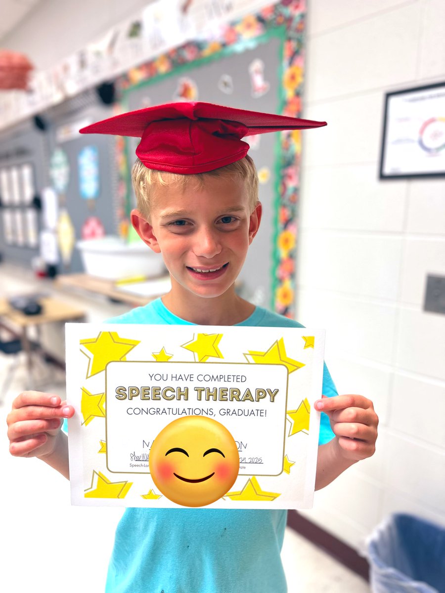 THREE fresh new speech graduates! Way to go, guys! 🎓 #WorkingOnMyRoar