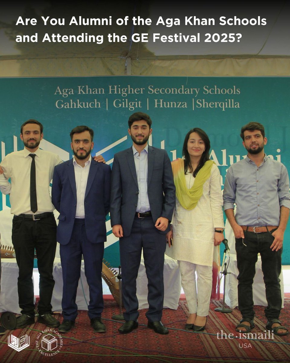 Register with the Aga Khan Schools Alumni Network today to learn about our activities at the GE Festival 2025 and other exciting alumni initiatives! 

forms.office.com/e/Hi890tfPyg

#TheIsmaili #GEFestival2025 #AgaKhanSchools